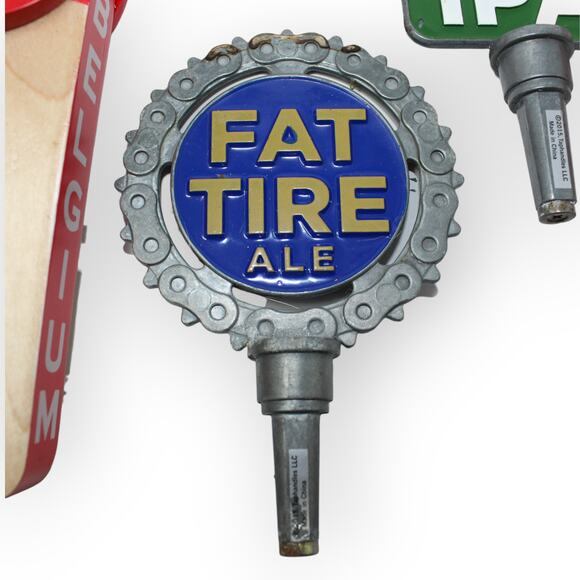 2 New Belgium Brewing Tap Handles FAT TIRE Ale & Citradelic Tangerine IPA - Picture 11 of 11
